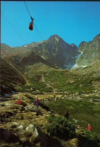 Tatralomnitz-Vysoké Tatry Tatranská Lomnica Seilbahn Jeschken 1984