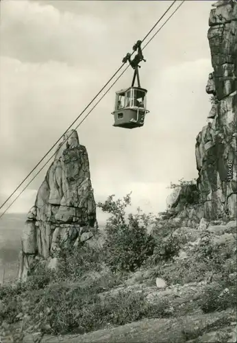 Ansichtskarte Thale (Harz) Personenschwebebahn 1971