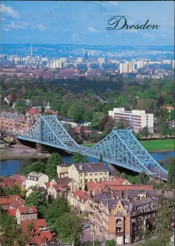 Ansichtskarte Loschwitz-Dresden Das Blaue Wunder 1993