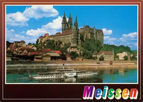 Ansichtskarte Meißen Schloss Albrechtsburg und Dom 1995