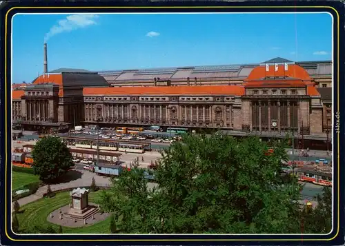 Ansichtskarte Leipzig Hauptbahnhof 1998