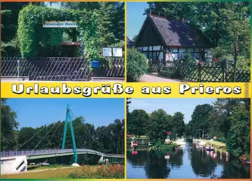 Prieros-Heidesee Botanischer Garten Heimathaus Radweg-Brücke Bootsschleuse 1995