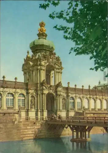 Ansichtskarte Innere Altstadt-Dresden Dresdner Zwinger: Kronentor 1964