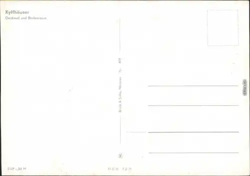 Kelbra (Kyffhäuser) Kaiser-Friedrich-Wilhelm-(Barbarossa) Denkmal 1971