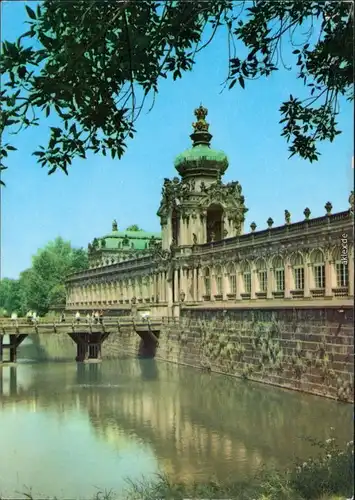 Ansichtskarte Innere Altstadt-Dresden Dresdner Zwinger: Kronentor 1971