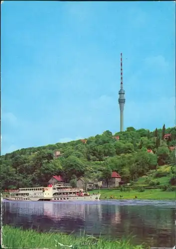 Ansichtskarte Wachwitz-Dresden Panorama-Ansicht, Fernsehturm 1983