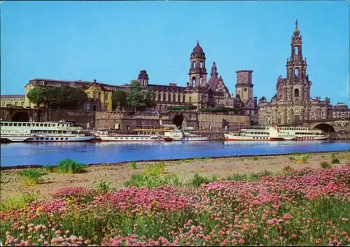 Dresden  Altstädter Elbufer, Brühlsche Terrasse / Terassenufer, Dresdner   1980