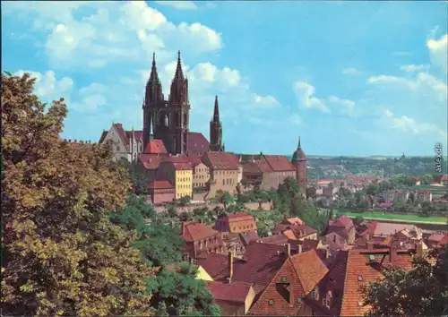 Ansichtskarte Meißen Schloss Albrechtsburg und Dom 1981