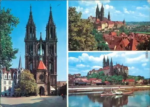 Ansichtskarte Meißen Dom und Albrechtsburg 1980