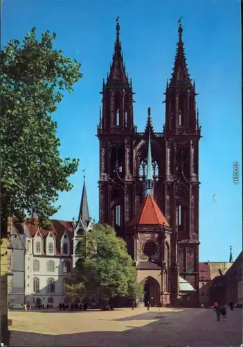 Ansichtskarte Meißen Dom: Westtürme des Domes 1972