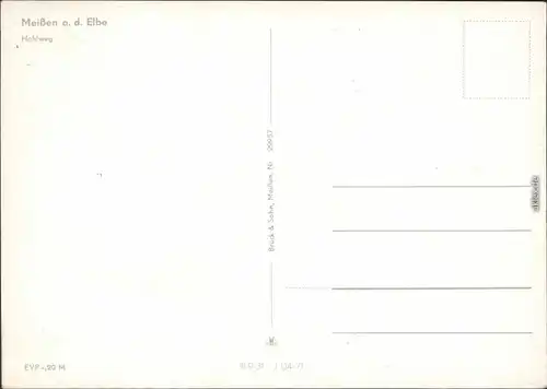 Ansichtskarte Meißen Hohlweg 1971