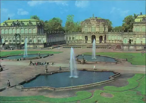 Innere Altstadt-Dresden Dresdner Zwinger: Zwingerhof und Wallpavillon 1969