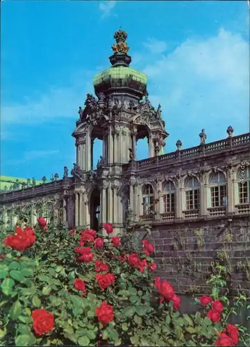 Ansichtskarte Innere Altstadt-Dresden Kronentor des Zwingers 1985