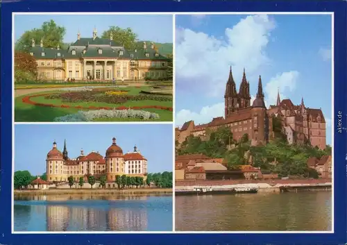 Ansichtskarte Dresden Schloss Pillnitz, Schloss Moritzburg, Meißen 1996