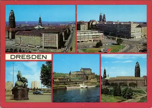 Innere Altstadt-Dresden Ernst-Thälmann Straße/Pirnaischer Platz, Postplatz 1986