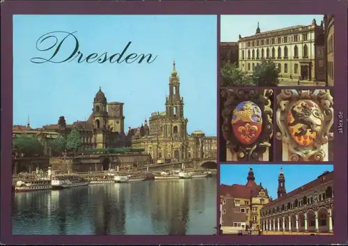 Dresden Terrassenufer, Verkehrsmuseum, Wappen aus dem Stallhof, Stallhof   1990