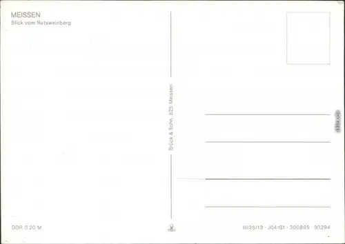 Ansichtskarte Meißen Panorama-Ansicht 1990