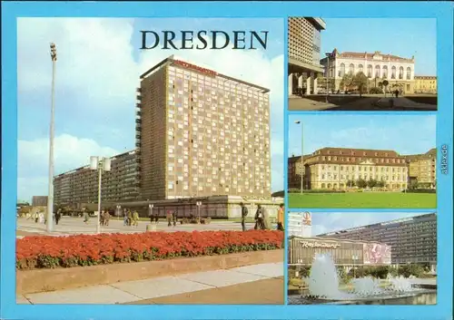 Dresden Hotelneubauten Prager Straße, Verkehrsmuseum Hotel "Gewandhaus" 1981