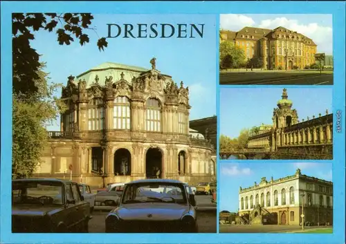 Ansichtskarte Dresden Zwinger, Landhaus, Johanneum 1982