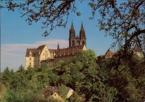 Ansichtskarte Meißen Schloss Albrechtsburg und Dom 1981