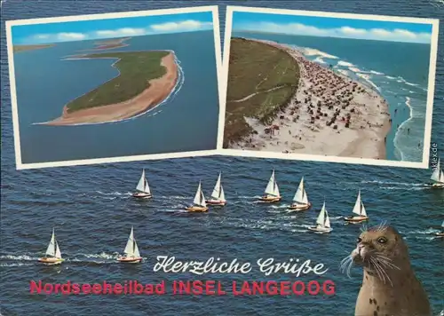 Ansichtskarte Langeoog Strand 1995