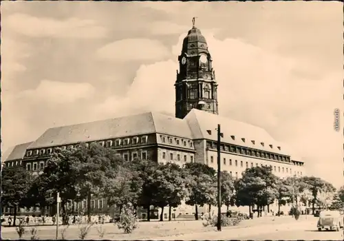 Ansichtskarte Innere Altstadt-Dresden Neues Rathaus 1962