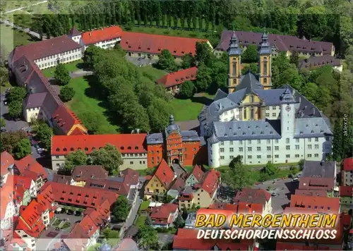 Ansichtskarte Bad Mergentheim Luftbild: Deutschordens-Schloss 1995