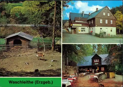 Waschleithe Grünhain-Beierfeld Tierpark,   Gaststätte "Köhlerhütte" 1984