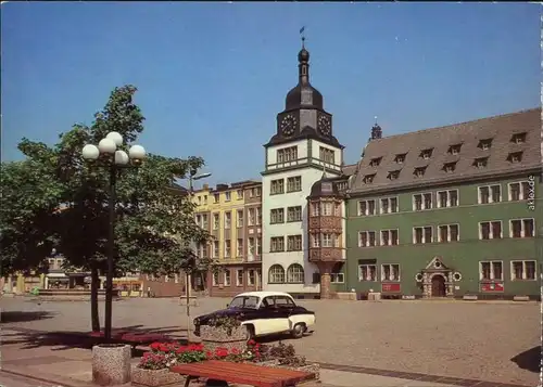 Ansichtskarte Rudolstadt Markt 1985