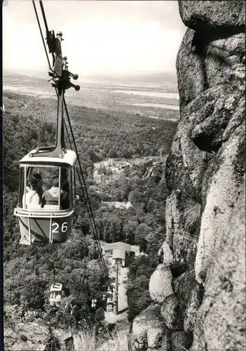 Ansichtskarte Thale (Harz) Personenschwebebahn 1977