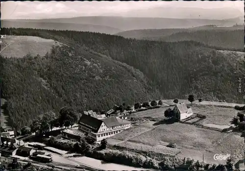 Ansichtskarte Altenau, Bergstadt Luftbild: Berghotel 1965