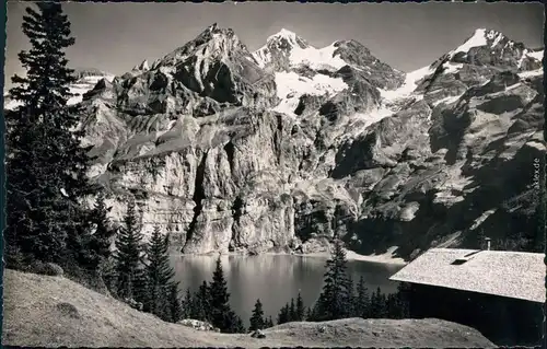 Ansichtskarte Kandersteg Oeschinensee mit Blümlisalp 1938