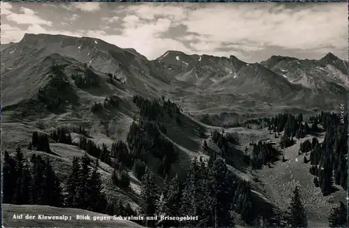 Ansichtskarte Wolfenschiessen Blick gege Schwalmis und Brisengebiet 1949