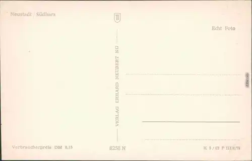 Ansichtskarte Neustadt (Harz) Panoramablick 1962