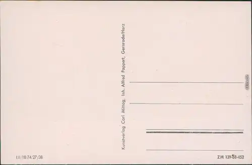 Ansichtskarte Stolberg (Harz) FDGB-Ferienheim "Comenius" 1938