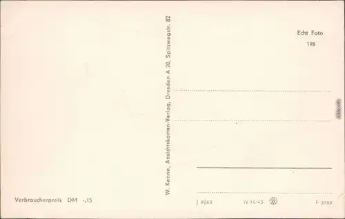 Ansichtskarte Altenberg (Erzgebirge) Panorama-Ansichten 1963