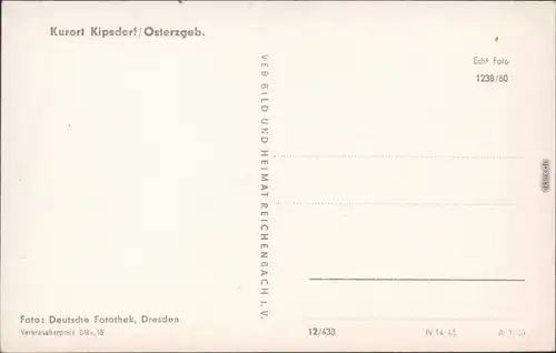 Ansichtskarte Kipsdorf-Altenberg (Erzgebirge) Panoramablick 1960