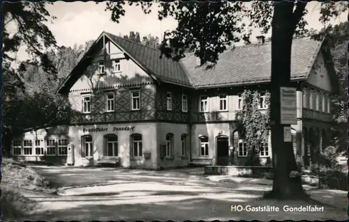 Ansichtskarte Jonsdorf HO-Gaststätte Gondelfahrt 1966