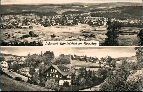 Ansichtskarte Schmiedefeld (Rennsteig) Luftkurort  Panorama-Ansichten 1965 g