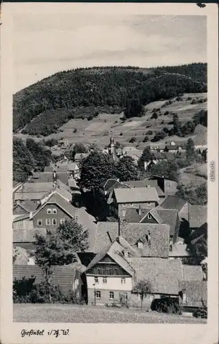 Ansichtskarte Gießübel-Schleusegrund Überblick 1957