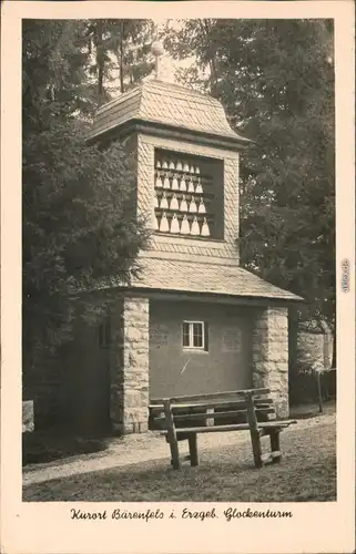Ansichtskarte Bärenfels-Altenberg (Erzgebirge) Glockenturm/spiel 1962