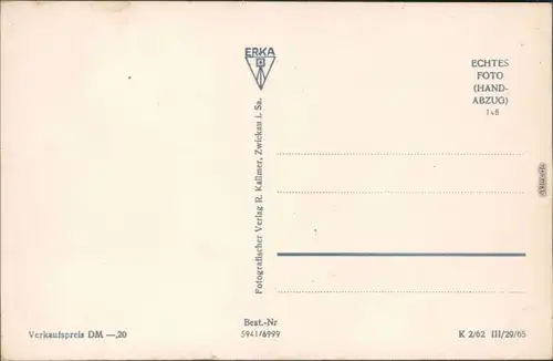 Ansichtskarte Bärenfels-Altenberg (Erzgebirge) Glockenturm/spiel 1962