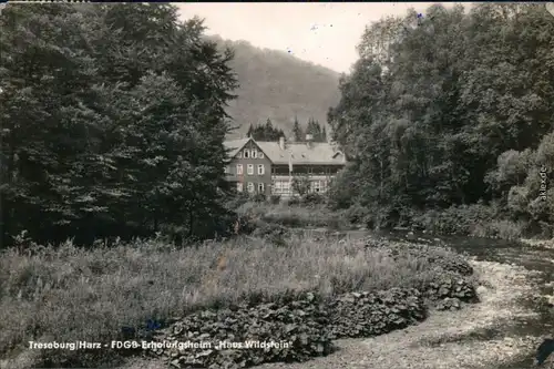 Ansichtskarte Treseburg FDGB-Erholungsheim Haus Wildstein 1962