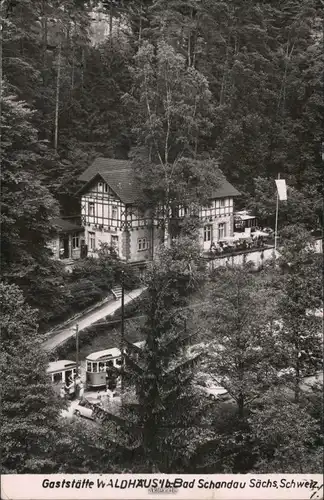 Ansichtskarte Bad Schandau Gaststätte Waldhäus'l 1964