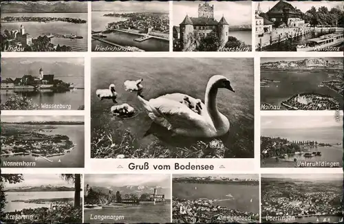 Friedrichshafen  Bodensee Friedrichshafen, Langenargen Mainau, Lindau usw. 1955