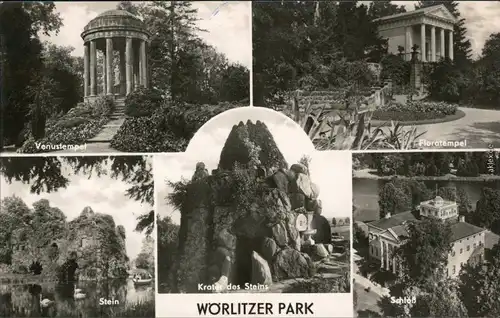 Wörlitz-Oranienbaum-Wörlitz Wörlitzer Park - Venustempel, Floratempel,  1966