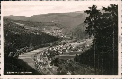 Ansichtskarte Sitzendorf Panorama-Ansicht 1962