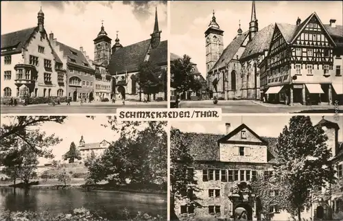 Ansichtskarte Schmalkalden Stadtteilansichten 1961