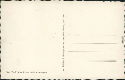 Ansichtskarte Paris Place de la Concorde /  Platz der Eintracht 1965