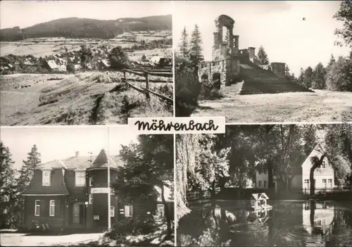 Möhrenbach  Langen Berg,  Gaststätte "Höhenblick", Schwanenteich 1974